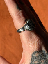 Load image into Gallery viewer, White River Turquoise Smokestack Ring
