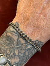 Load image into Gallery viewer, Vintage Sterling Silver Double Link Chain Bracelet
