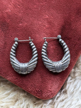 Load image into Gallery viewer, Vintage Sterling Silver Shrimp Hoops
