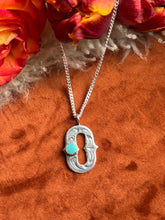 Load image into Gallery viewer, Royston Turquoise ‘O’ Tack Letter
