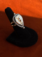 Load image into Gallery viewer, White Scorpion Heart Ring
