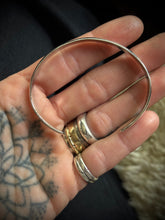 Load image into Gallery viewer, Sterling Silver Portal Stamped Stacking Cuff
