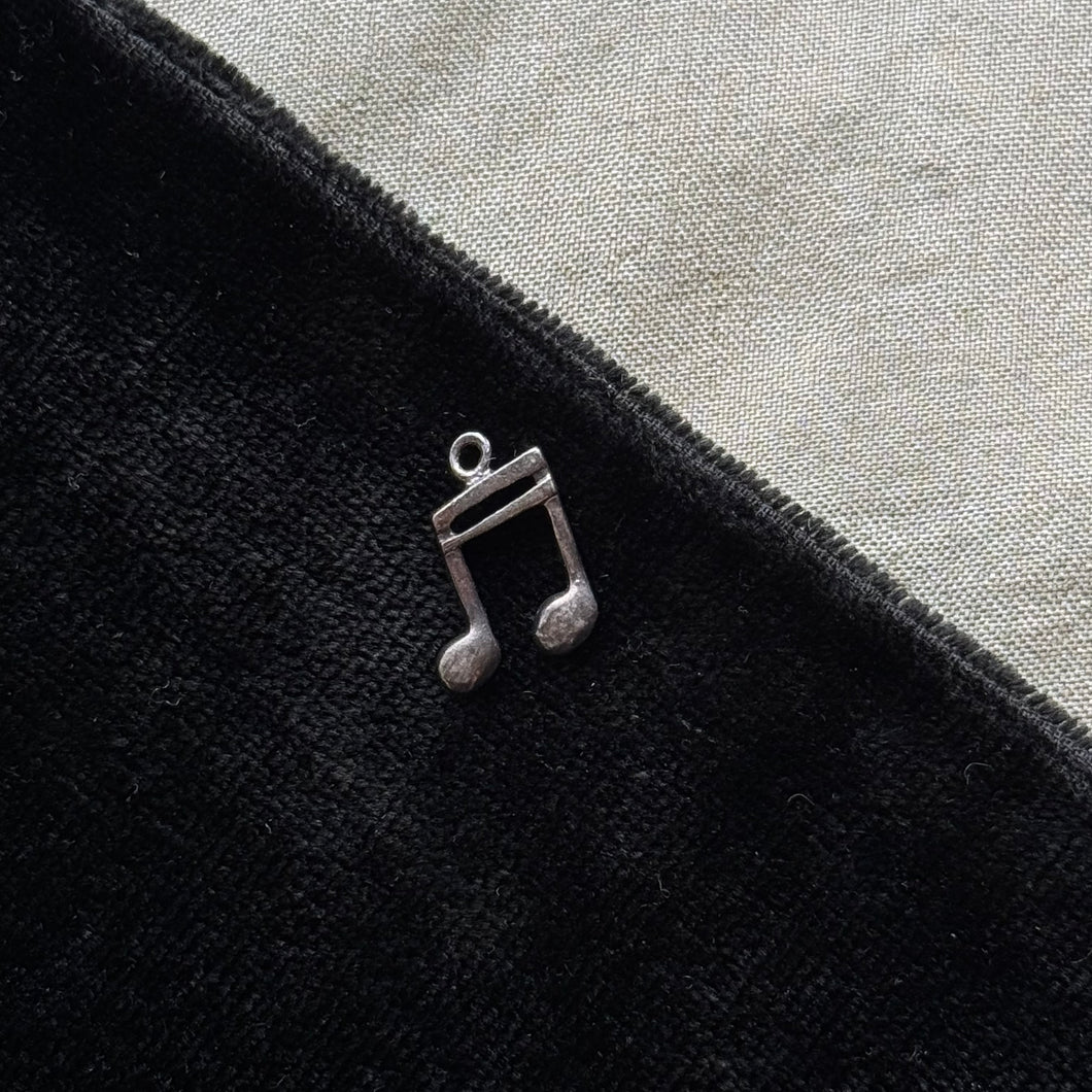 Vintage Sterling silver Music Note Charm