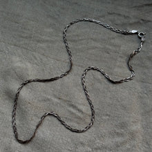 Load image into Gallery viewer, Vintage Sterling Silver Dainty Braided Chain
