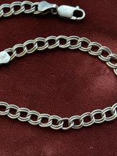 Load image into Gallery viewer, Vintage Sterling Silver Double Link Bracelet
