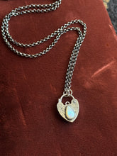 Load image into Gallery viewer, Mother of Pearl Heart Lock
