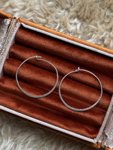 Load image into Gallery viewer, Vintage Sterling Silver Dainty Hoops

