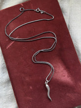 Load image into Gallery viewer, Vintage Sterling Silver Italian Horn Necklace
