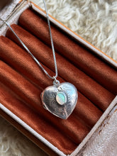Load image into Gallery viewer, The Keep Close Opal Heart Locket
