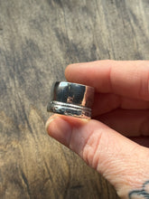 Load image into Gallery viewer, Sterling Wide Band Temple Ring
