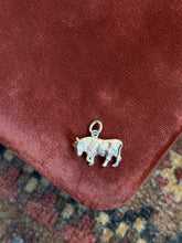 Load image into Gallery viewer, Vintage Sterling Silver Bull Charm
