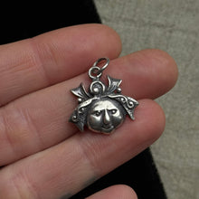 Load image into Gallery viewer, Vintage Sterling Silver Witch Head Charm
