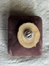Load image into Gallery viewer, Vintage Crushed Turquoise Inlay Wood Pin
