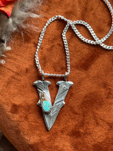 Load image into Gallery viewer, Royston Turquoise ‘V’ Tack Letter

