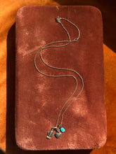 Load image into Gallery viewer, Vintage Sterling Silver Charm Cluster Necklace

