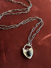 Load image into Gallery viewer, Onyx Heart Lock
