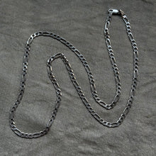 Load image into Gallery viewer, Vintage Sterling Silver Figaro Chain
