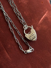 Load image into Gallery viewer, Onyx Heart Lock
