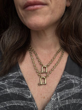 Load image into Gallery viewer, Brass Shackle Friend Necklace
