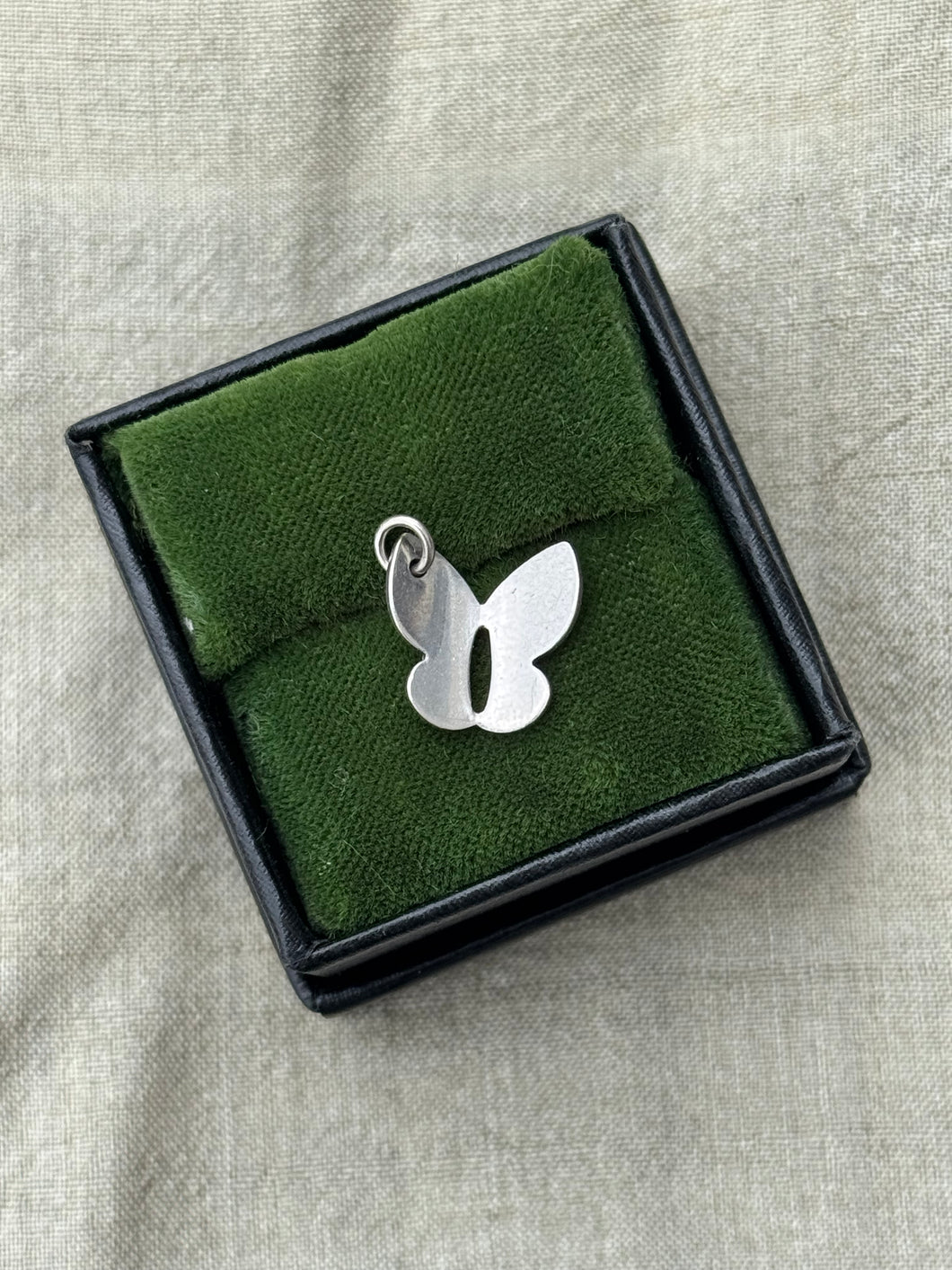Vintage Sterling Silver Butterfly Charm
