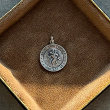 Load image into Gallery viewer, Vintage Sterling Silver St. Christopher Charm
