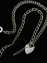 Load image into Gallery viewer, Vintage Sterling Silver Padlock Necklace

