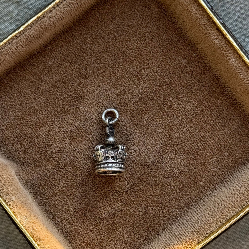 Vintage Sterling Silver Crown Charm