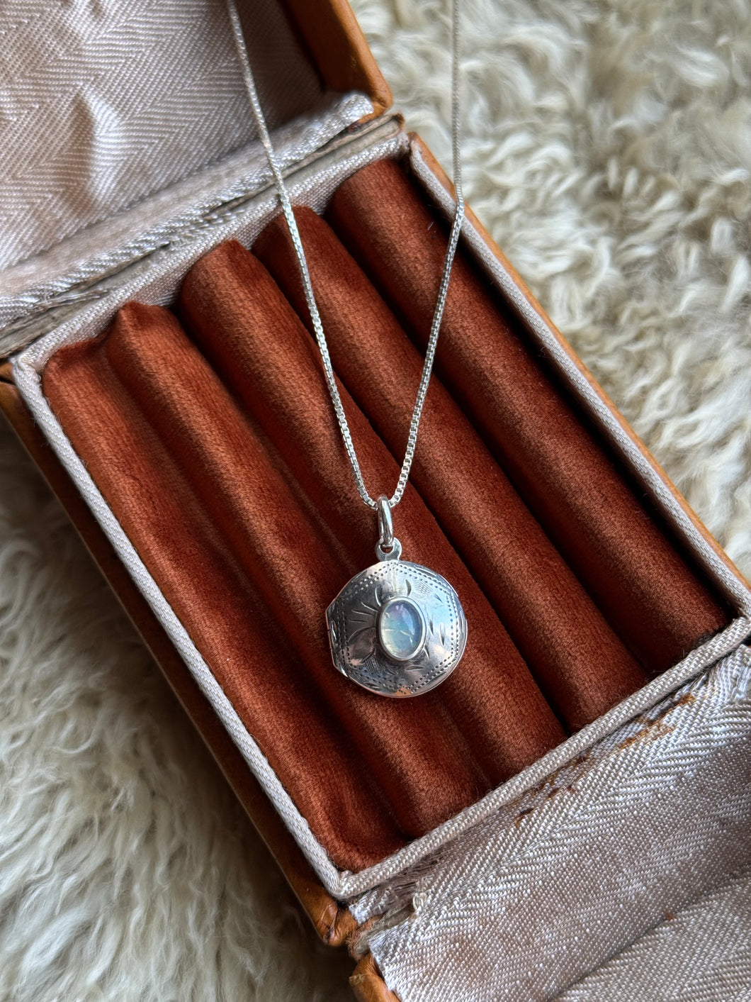 The Keep Close Opal Locket