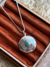 Load image into Gallery viewer, The Keep Close Sonoran Gold Turquoise Locket
