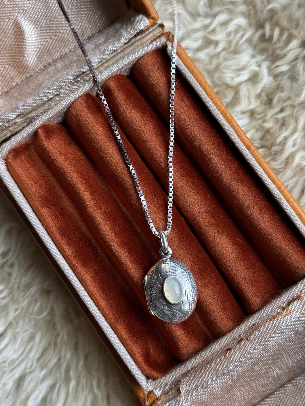 The Keep Close Opal Locket