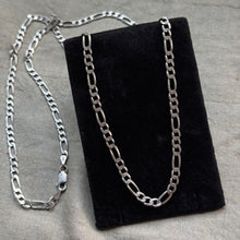 Load image into Gallery viewer, Vintage Sterling Silver Figaro Chain
