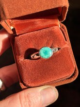Load image into Gallery viewer, Sterling Silver Watery Royston Turquoise Dappled Stacker Ring
