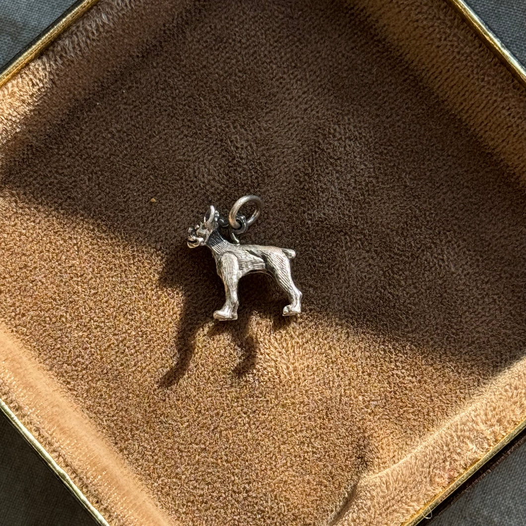 Vintage Sterling Silver Frenchie Charm