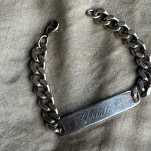 Load image into Gallery viewer, Vintage Sterling Name ID Bracelet
