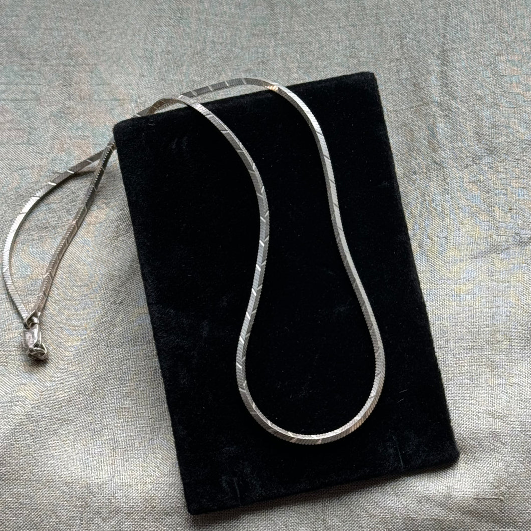 Vintage Sterling Square Chain