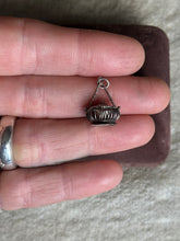 Load image into Gallery viewer, Vintage Sterling Silver Hanging Basket Charm
