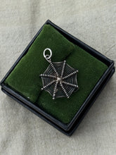 Load image into Gallery viewer, Vintage Sterling Silver Spider Web Pendant
