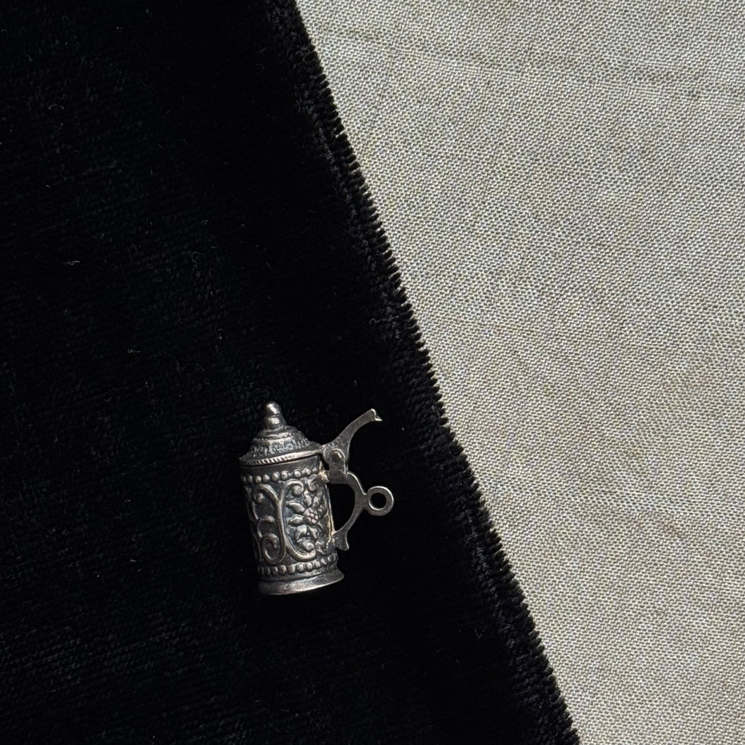 Vintage Sterling Silver Stein Charm