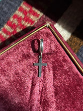 Load image into Gallery viewer, Cross Charm Single Hoop
