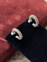 Load image into Gallery viewer, Vintage Sterling Silver Bubble Hoops
