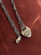 Load image into Gallery viewer, Onyx Heart Lock
