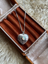 Load image into Gallery viewer, The Keep Close Opal Heart Locket
