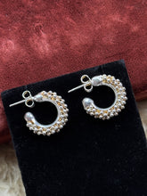 Load image into Gallery viewer, Vintage Sterling Silver Bubble Hoops
