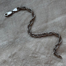 Load image into Gallery viewer, Vintage Sterling Silver Loose Weave Rope Chain
