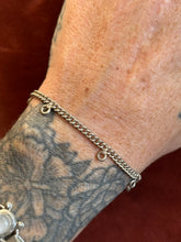 Load image into Gallery viewer, Vintage Sterling Silver Linked Curb Chain Bracelet
