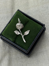 Load image into Gallery viewer, Vintage Sterling Silver Rose Pendant
