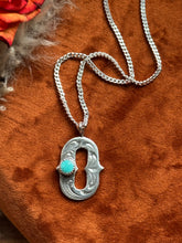 Load image into Gallery viewer, Royston Turquoise ‘O’ Tack Letter
