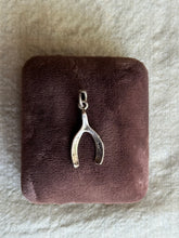 Load image into Gallery viewer, Vintage Sterling Silver Wishbone Charm

