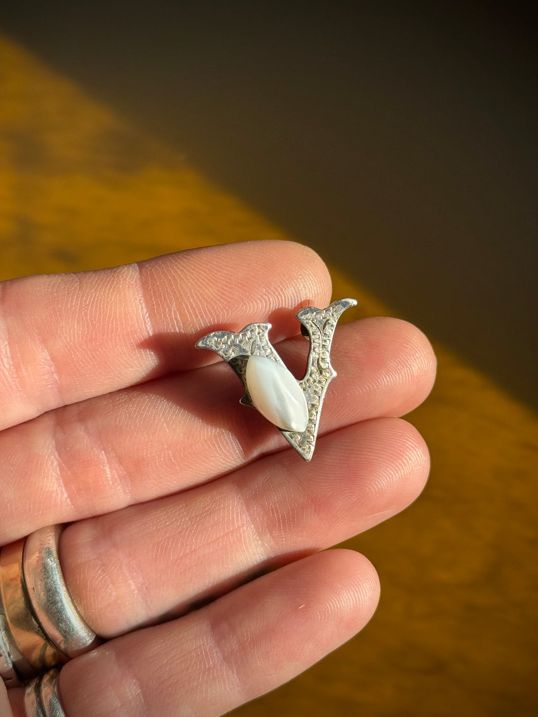 PRESALE 'V' Tack Letter Necklace