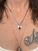 Load image into Gallery viewer, Opal Heart Lock Necklace
